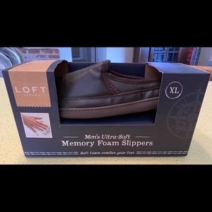 Loft Men’s Memory Foam Slippers Size 11/12